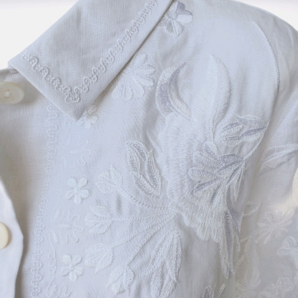 Sonia Bogner Linen Embroidered Jacket - Picture 5 of 10